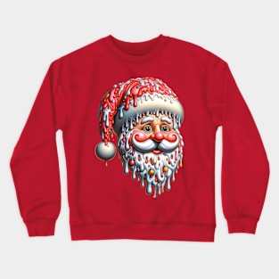 Surreal Melting Santa Crewneck Sweatshirt